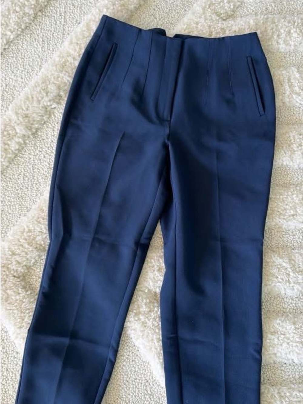Classic Tailored Women's Navy Dress Pants